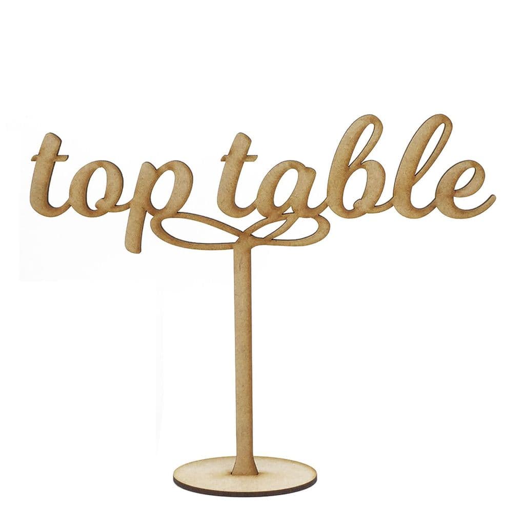 25CM Weddings Parties Gold Silver Natural Black Wooden MDF Table Numbers 